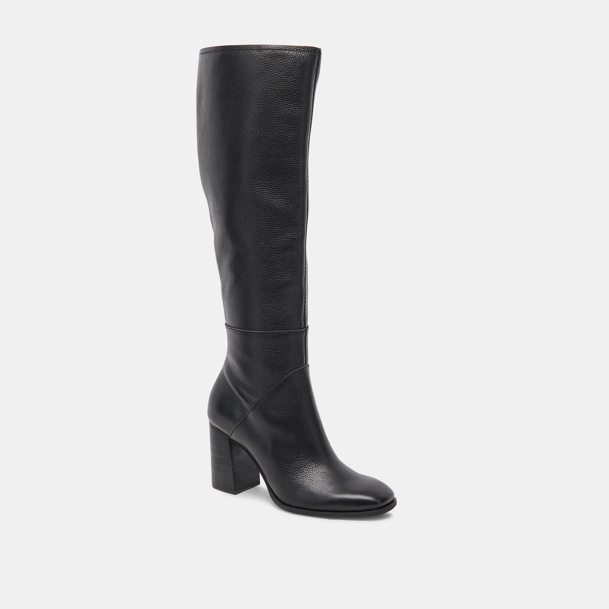 Dolce Vita SHOES | FYNN Wide Calf Boots Onyx Leather | Women's Onyx Knee-High Boots
 – Dolce Vita