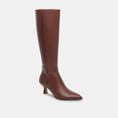 Dolce Vita SHOES | Auggie Wide Calf Boots | Chocolate Leather Boots by Dolce Vita