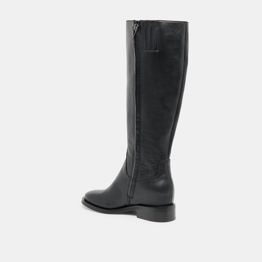 Dolce Vita SHOES | Kilian H2O Waterproof Black Leather Wide Calf Boots