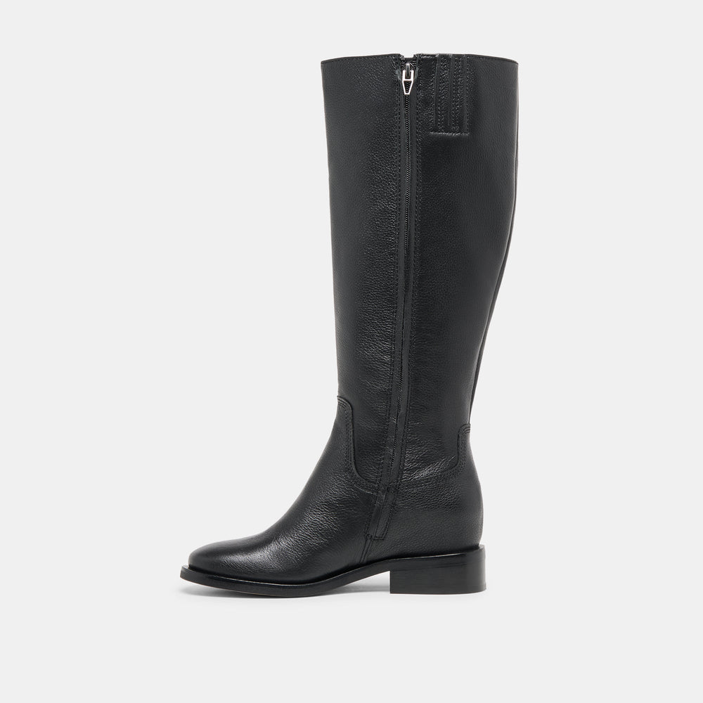 Dolce Vita SHOES | Kilian H2O Waterproof Black Leather Wide Calf Boots