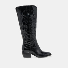 Dolce Vita SHOES | Mirla Black Leather Wide Calf Boots