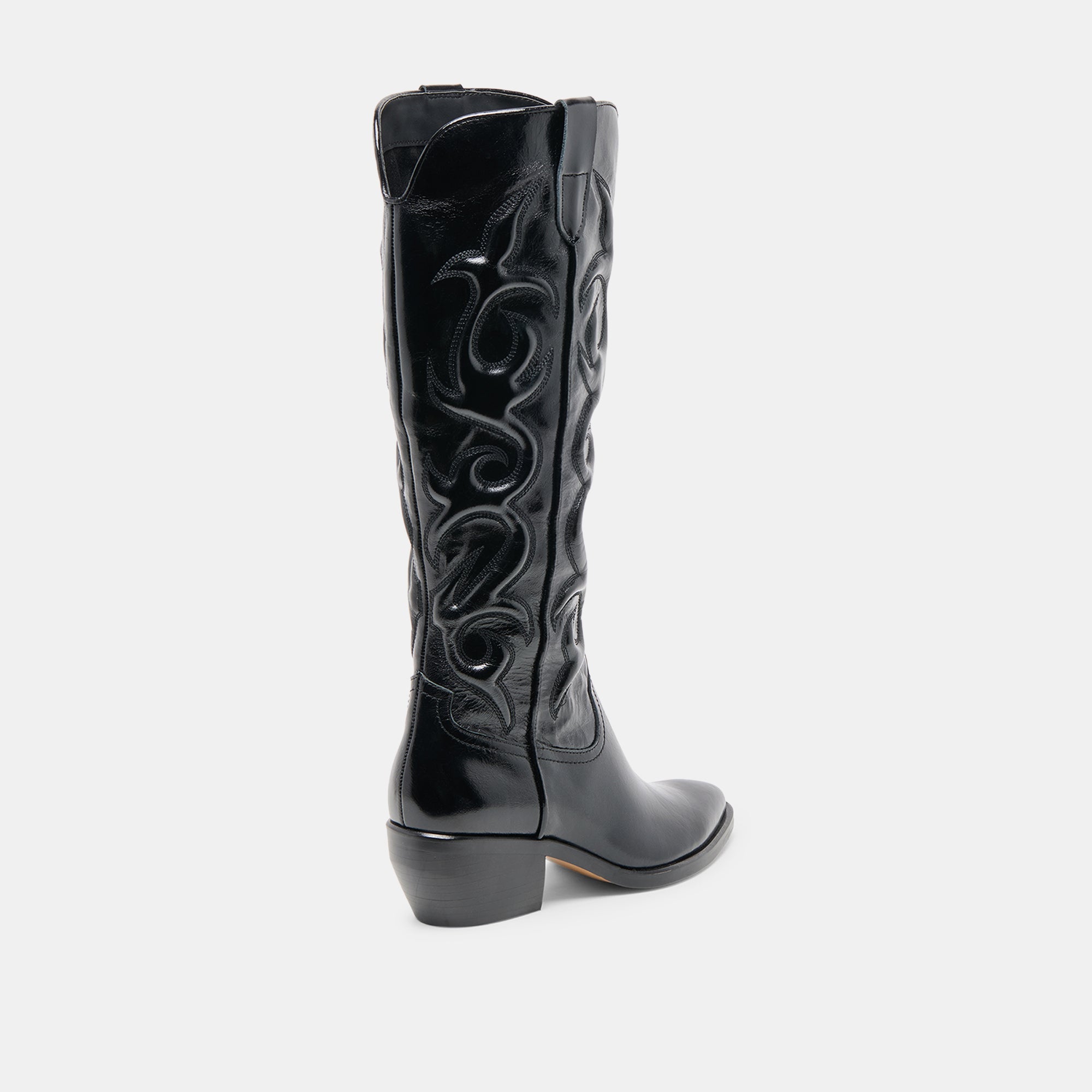 Dolce Vita SHOES | Mirla Black Leather Wide Calf Boots