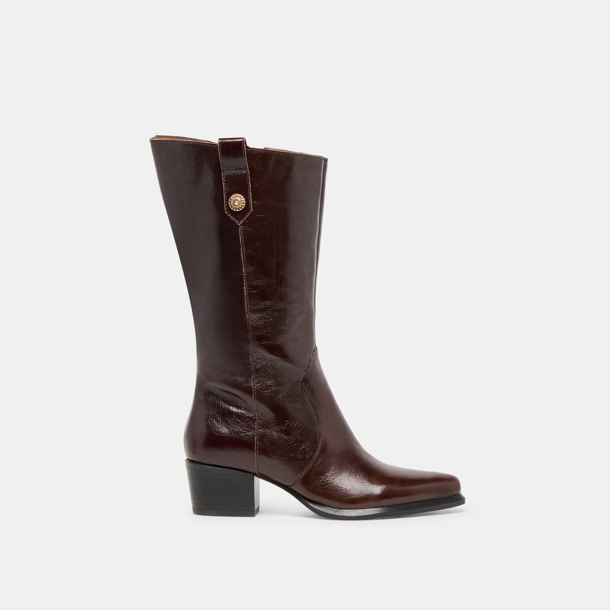 Dolce Vita SHOES | Vern Chocolate Leather Wide Calf Boots