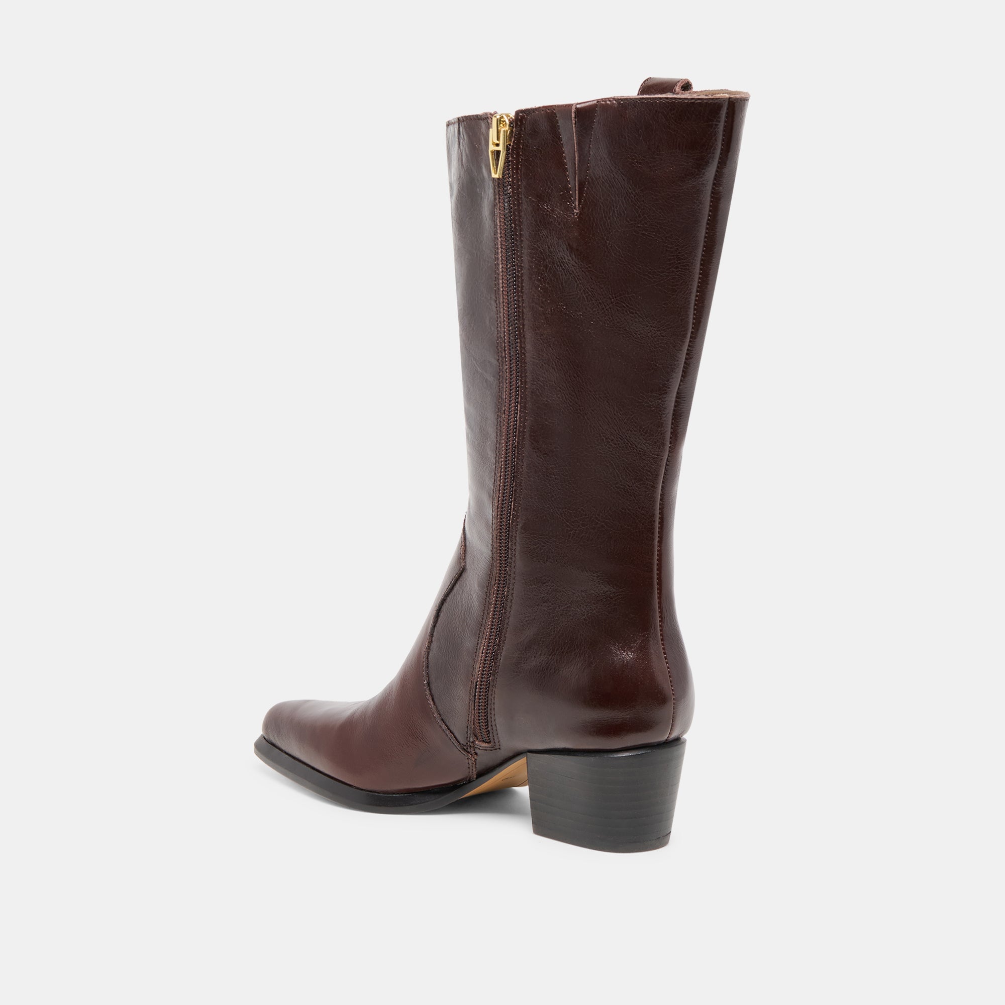 Dolce Vita SHOES | Vern Chocolate Leather Wide Calf Boots
