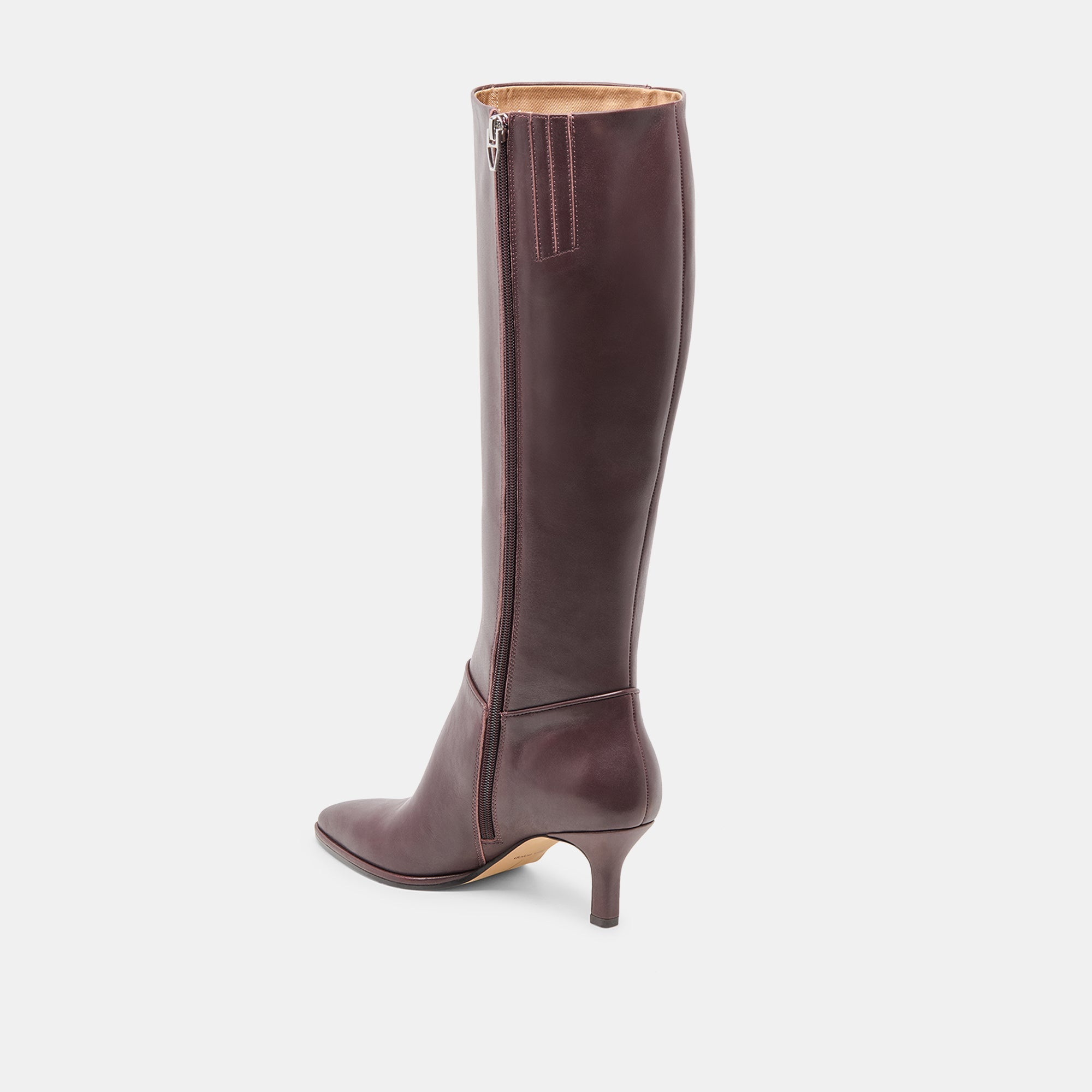 Dolce Vita SHOES | Aldy Mulberry Leather Wide Calf Boots
