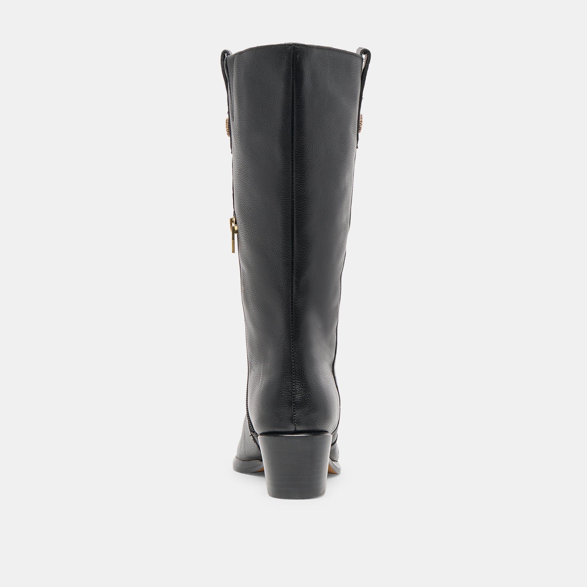 Dolce Vita SHOES | Vern Black Leather Wide Calf Boots