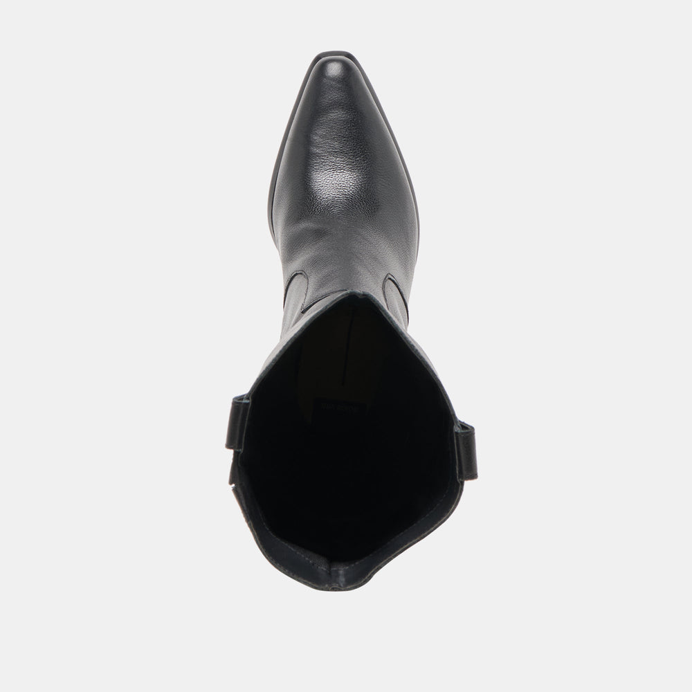 Dolce Vita SHOES | Vern Black Leather Wide Calf Boots