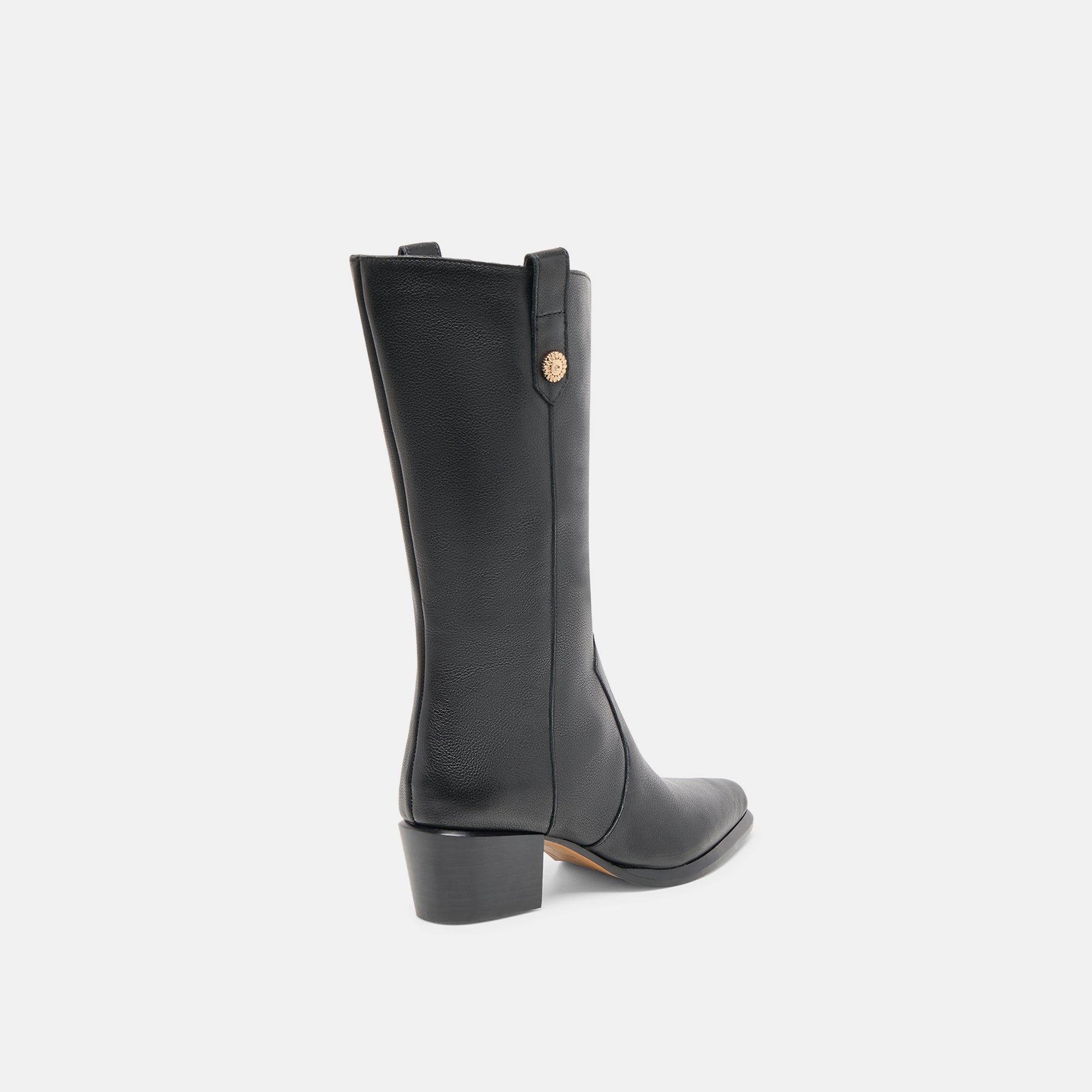 Dolce Vita SHOES | Vern Black Leather Wide Calf Boots