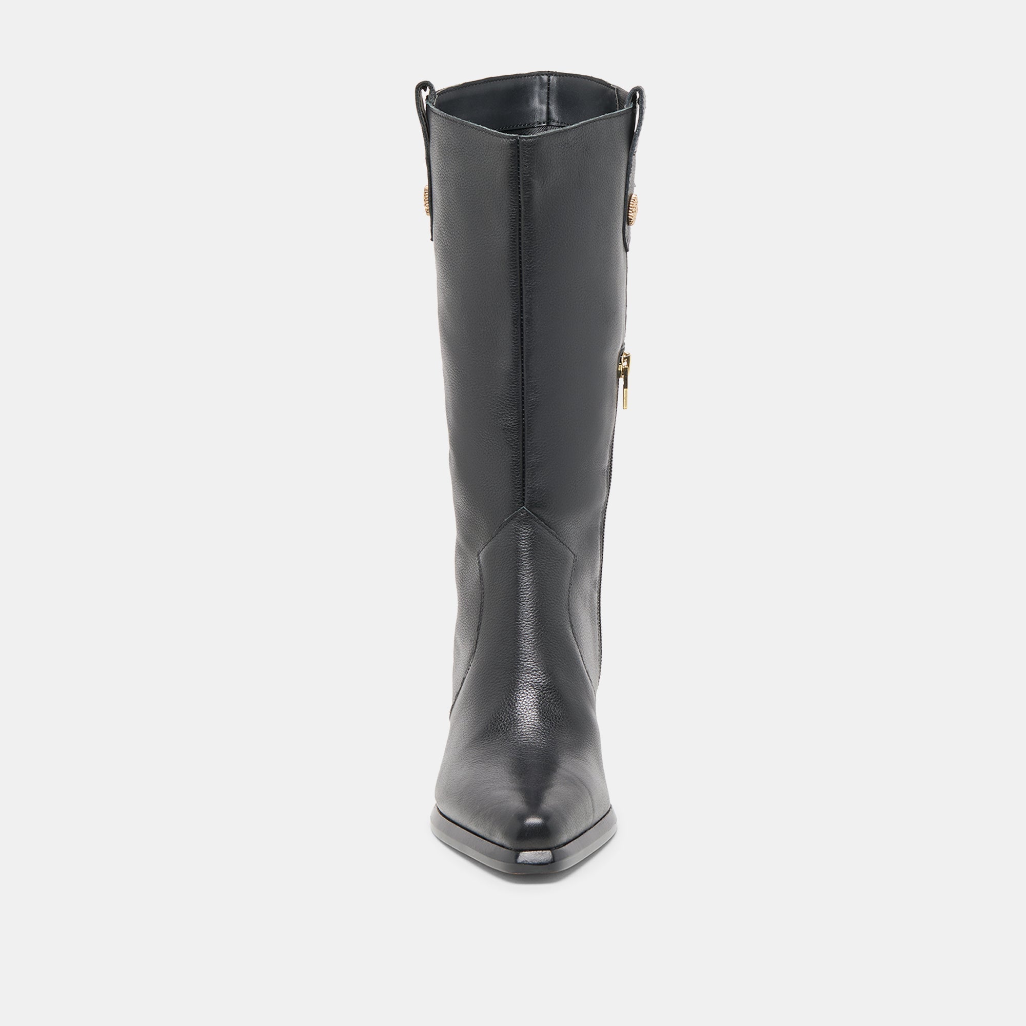 Dolce Vita SHOES | Vern Black Leather Wide Calf Boots