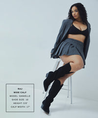 Dolce Vita SHOES | RAJ Wide Calf Boots Onyx Suede | Women's Onyx Suede Knee-High Boots
 – Dolce Vita