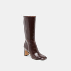Dolce Vita SHOES | Riggs Wide Calf Chocolate Leather Boots