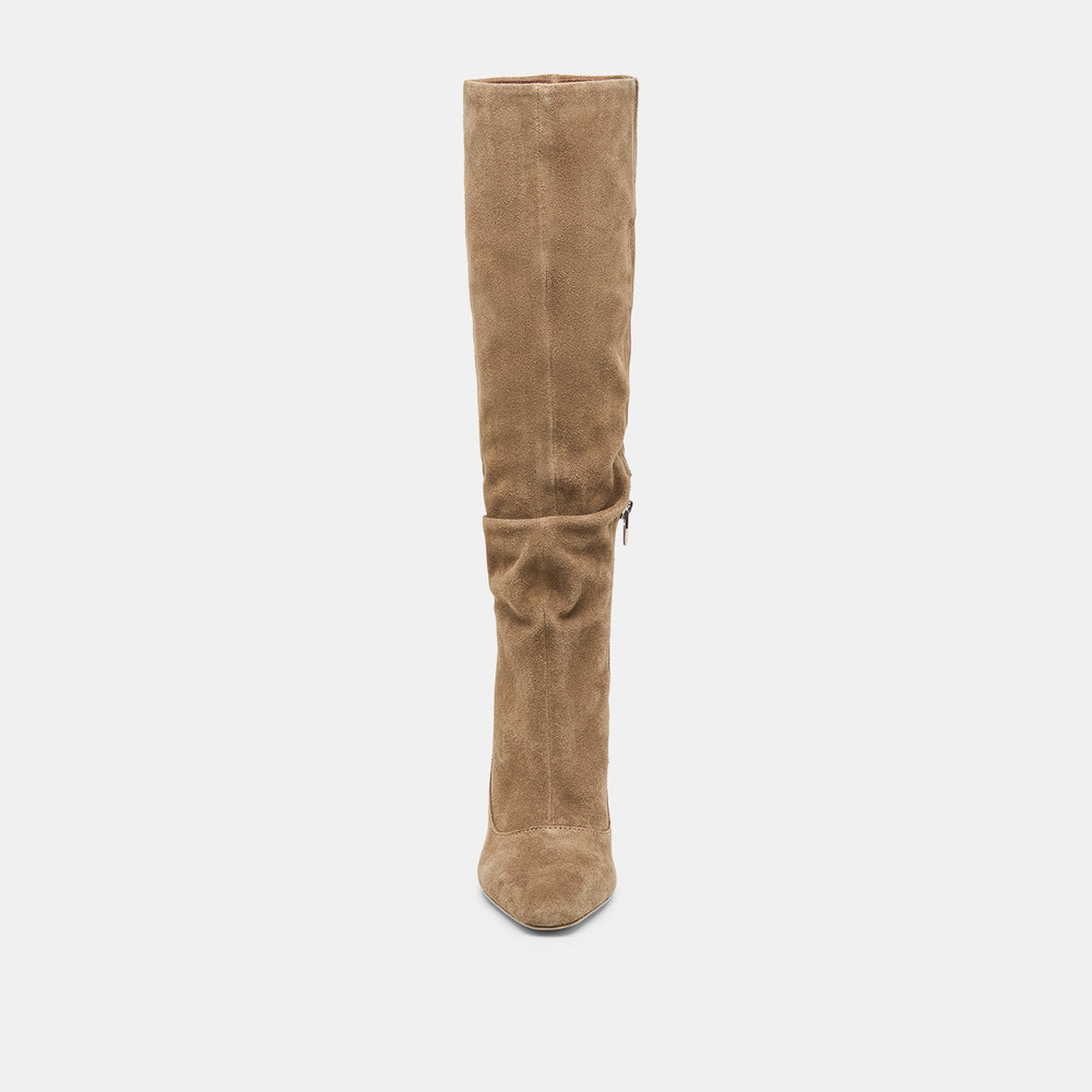 Dolce Vita SHOES | Lousa Olive Suede Wide Calf Boots