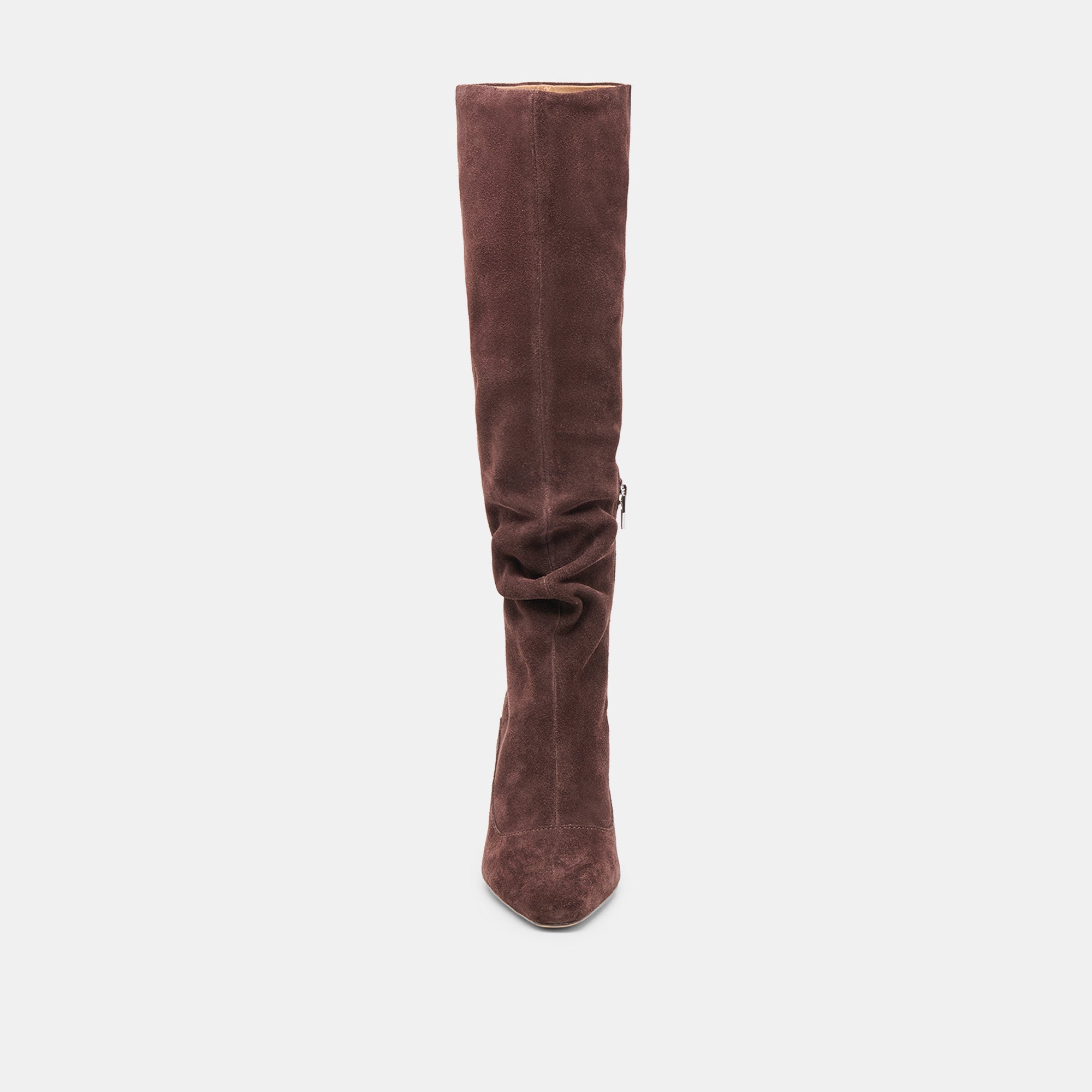 Dolce Vita SHOES | Lousa Mahogany Suede Wide Calf Boots
