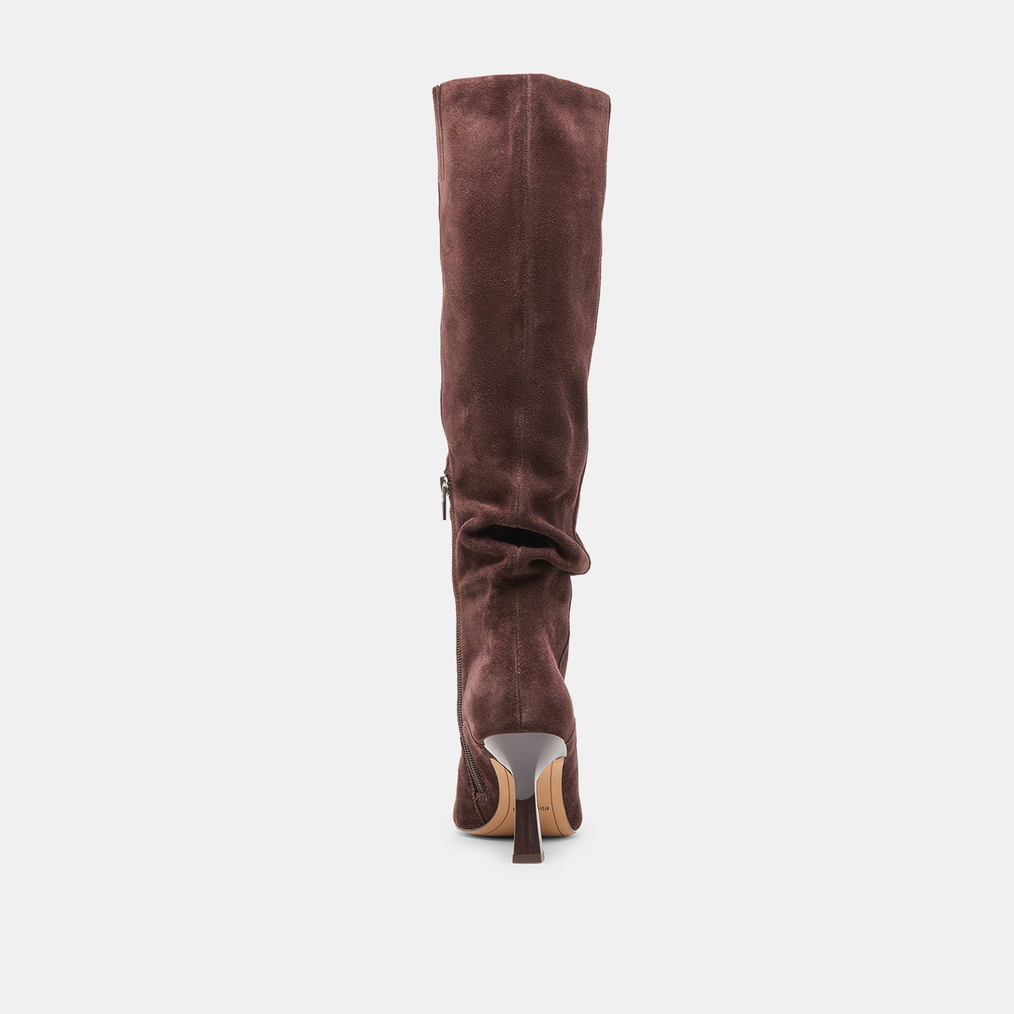 Dolce Vita SHOES | Lousa Mahogany Suede Wide Calf Boots