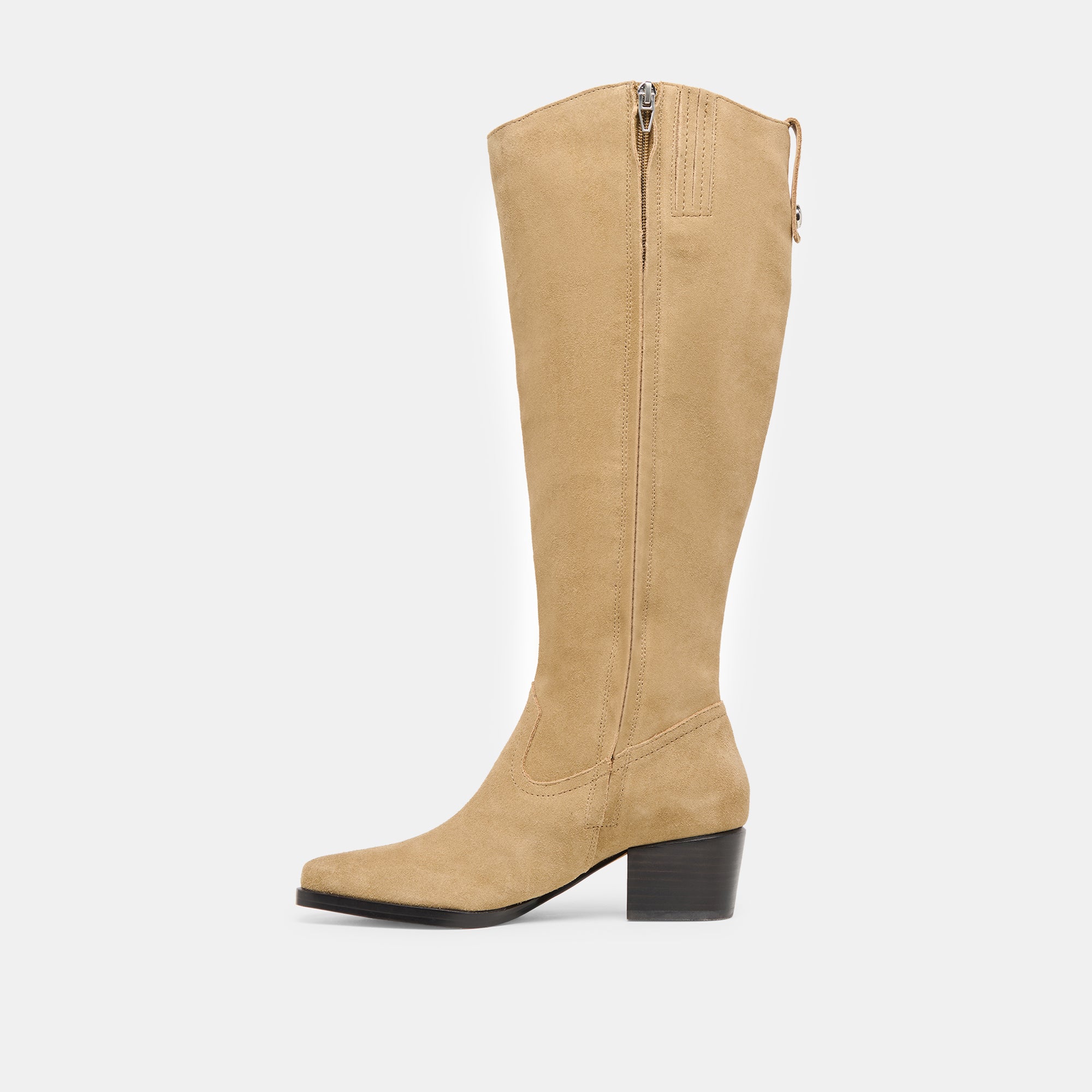 Dolce Vita SHOES | Virona H2O Waterproof Dk Taupe Suede Wide Calf Boots