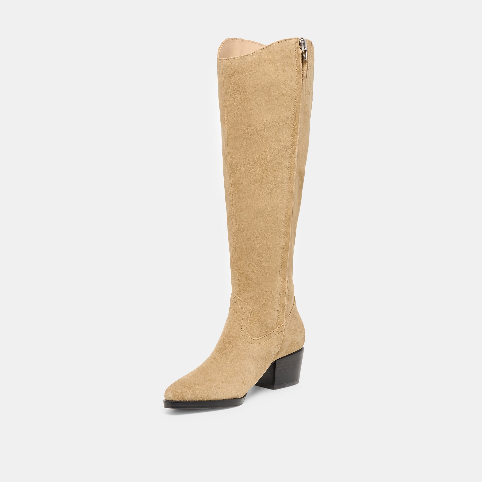 Dolce Vita SHOES | Virona H2O Waterproof Dk Taupe Suede Wide Calf Boots