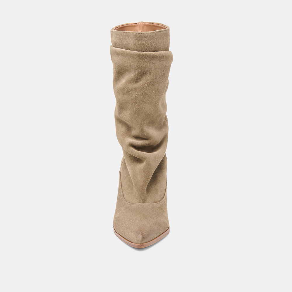 Dolce Vita SHOES | Talina Olive Suede Wide Calf Boots