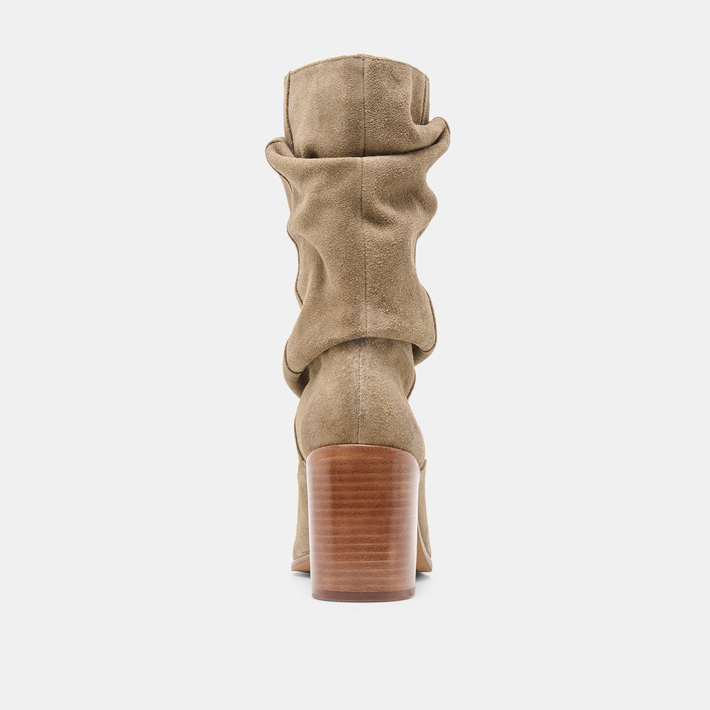Dolce Vita SHOES | Talina Olive Suede Wide Calf Boots