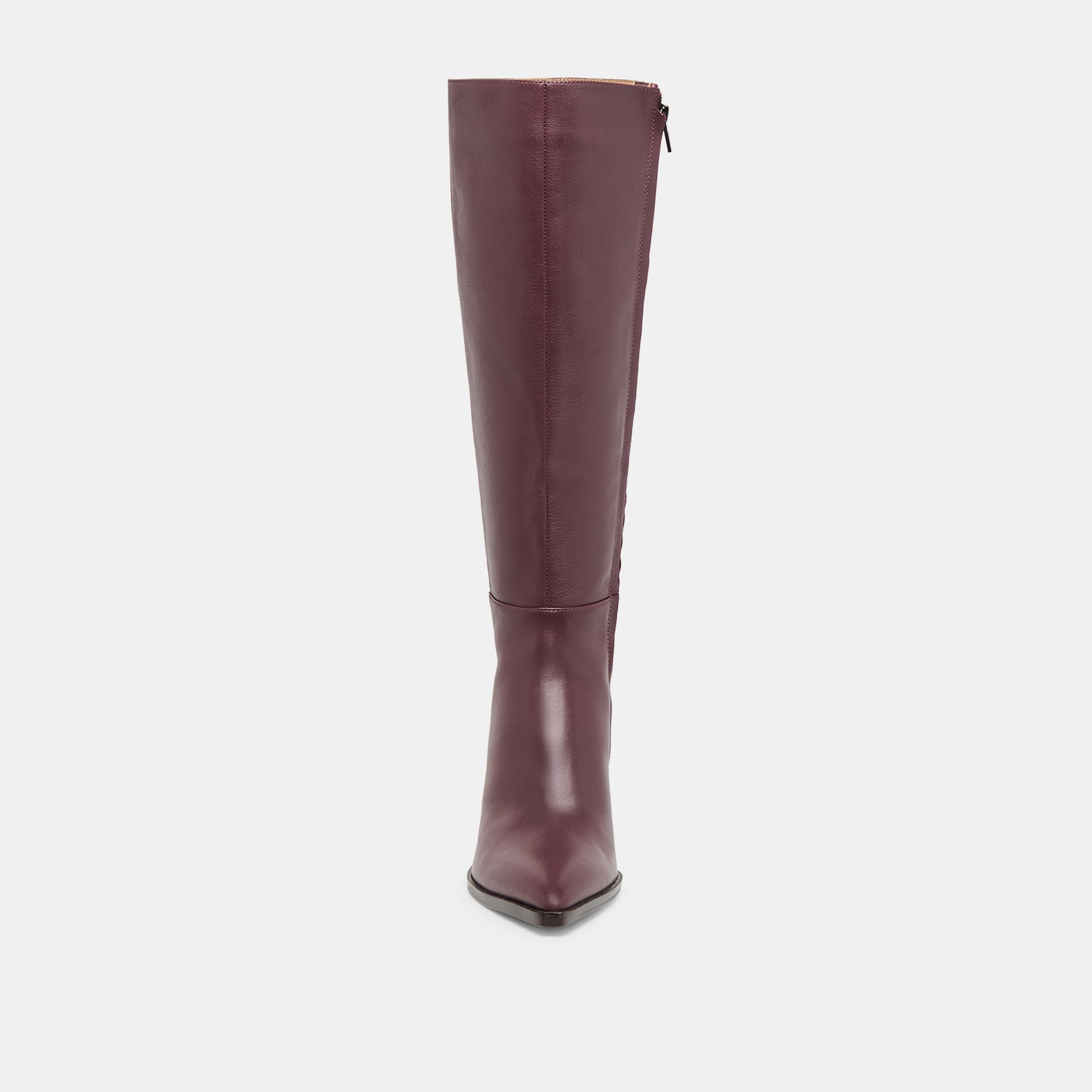 Dolce Vita SHOES | Auggie Wine Leather Wide Calf Boots