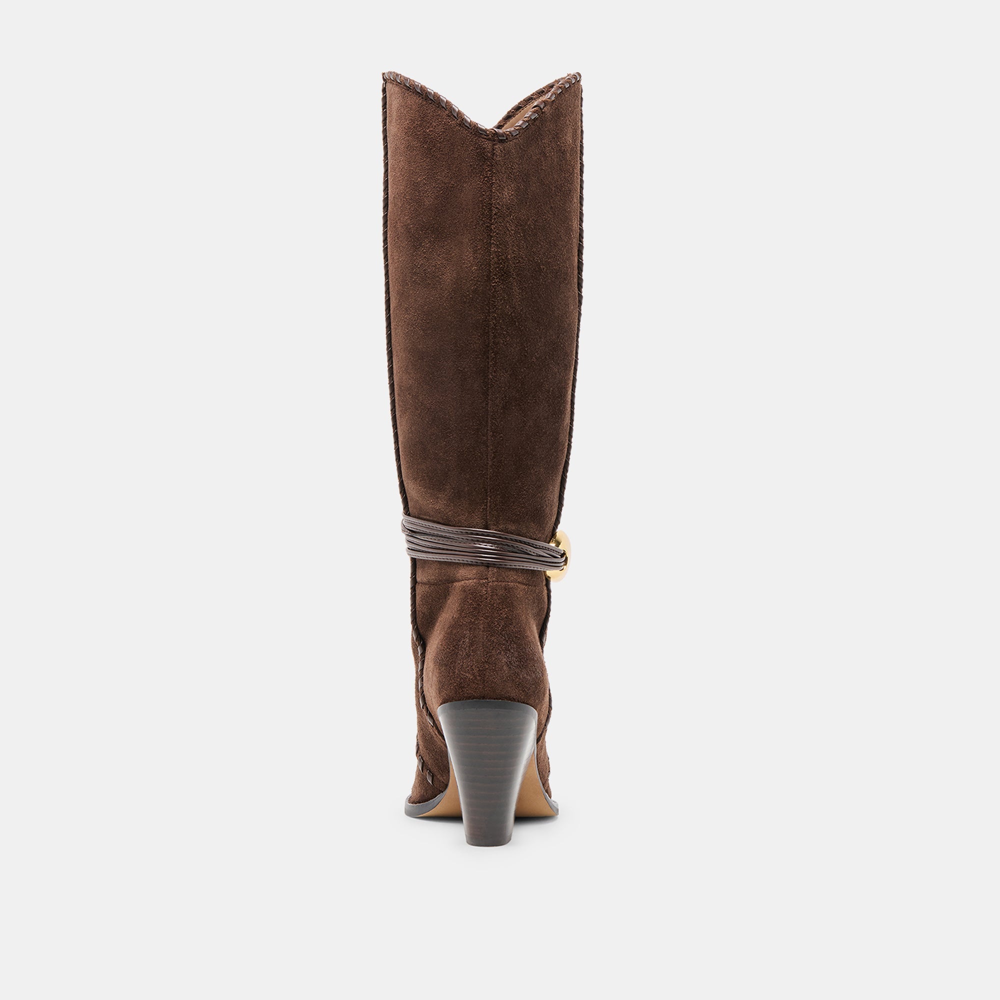 Dolce Vita SHOES | Jody Dk Brown Suede Wide Calf Boots