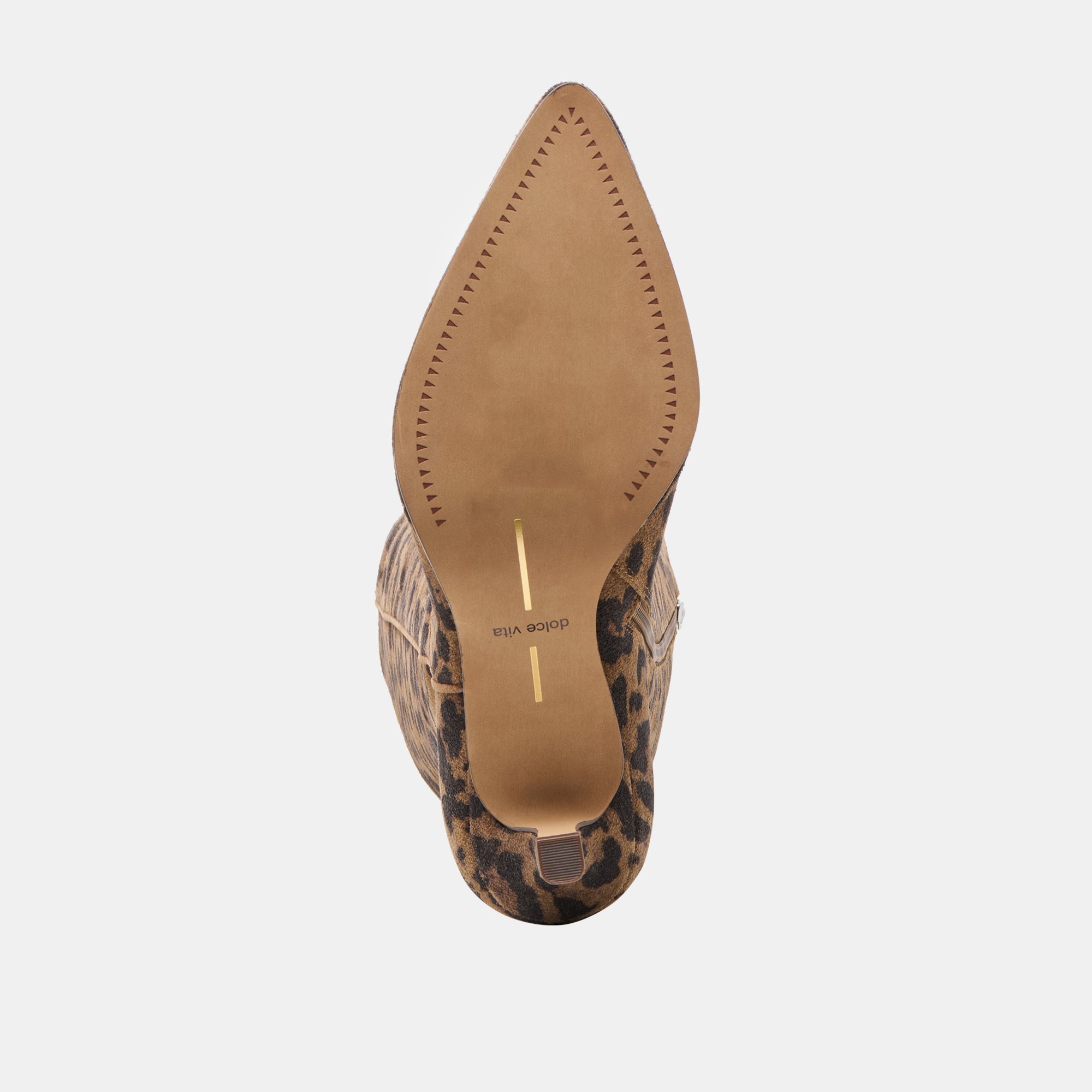 Dolce Vita SHOES | Aldy Brown Leopard Printed Suede Wide Calf Boots