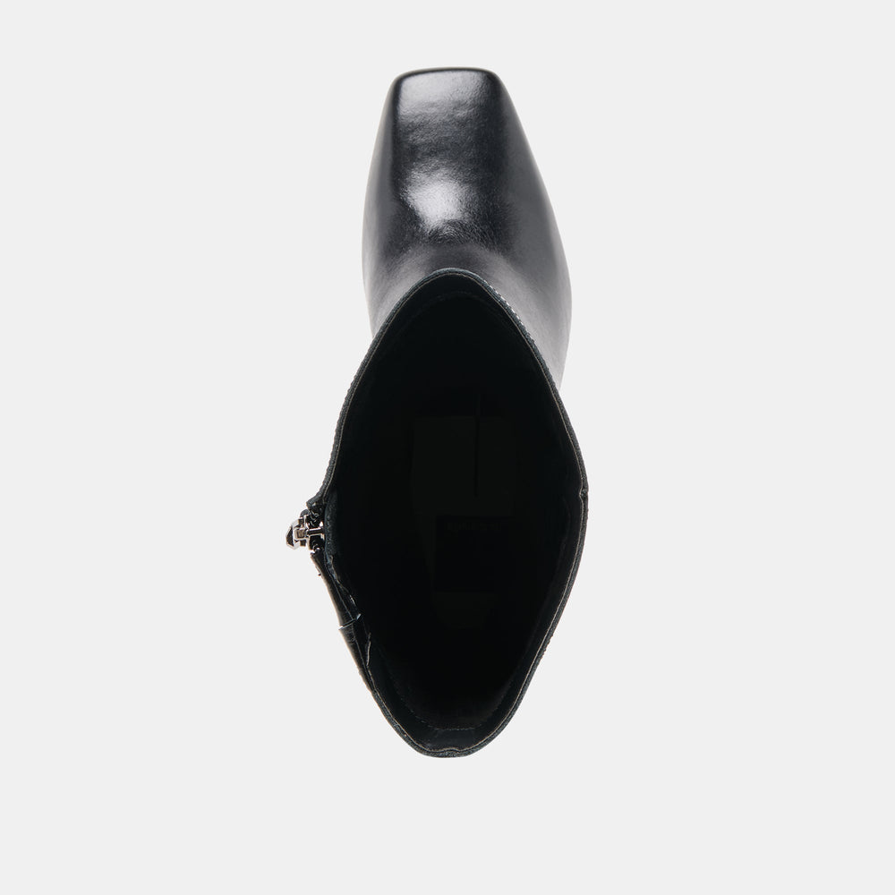 Dolce Vita SHOES | Riggs Wide Calf Black Leather Boots