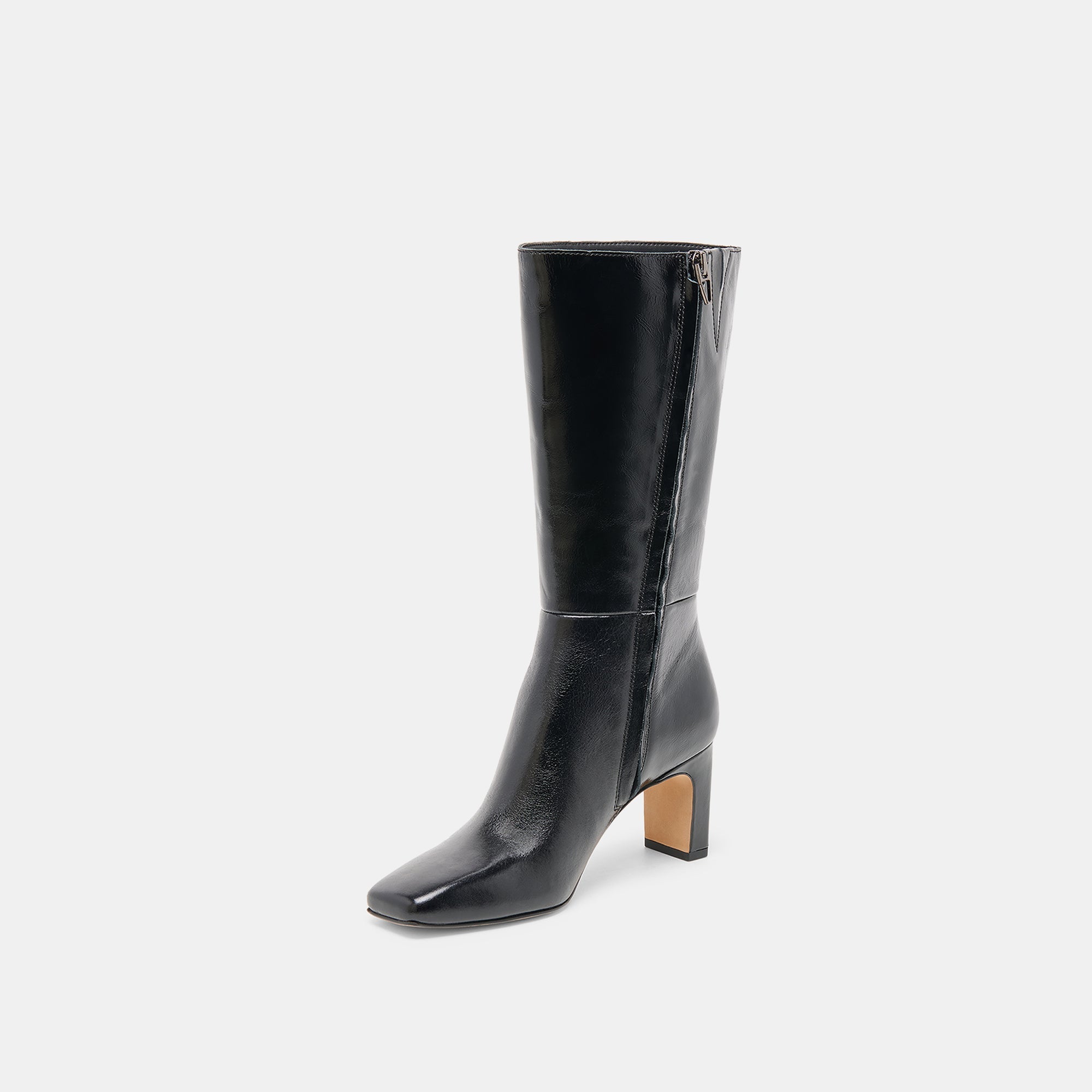 Dolce Vita SHOES | Riggs Wide Calf Black Leather Boots