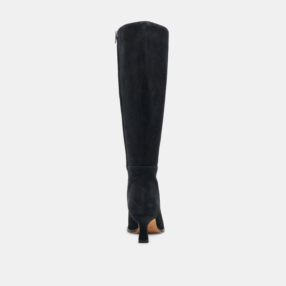 Dolce Vita SHOES | AUGGIE WIDE CALF BOOTS ONYX SUEDE
 – Dolce Vita