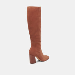 Dolce Vita SHOES | FYNN Wide Calf Boots DK Brown Suede | Brown Suede Knee-High Boots
 – Dolce Vita