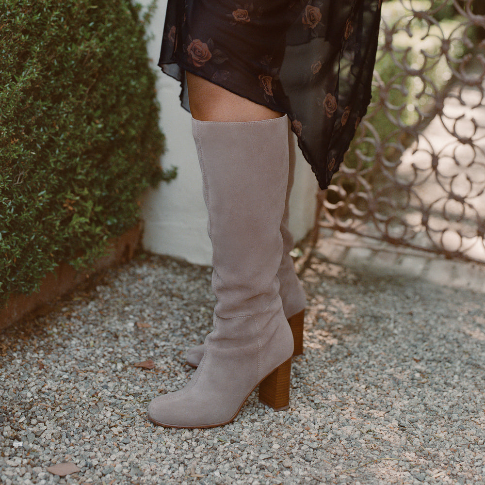 Dolce Vita SHOES | Hudsin Wide Calf Barley Suede Boots