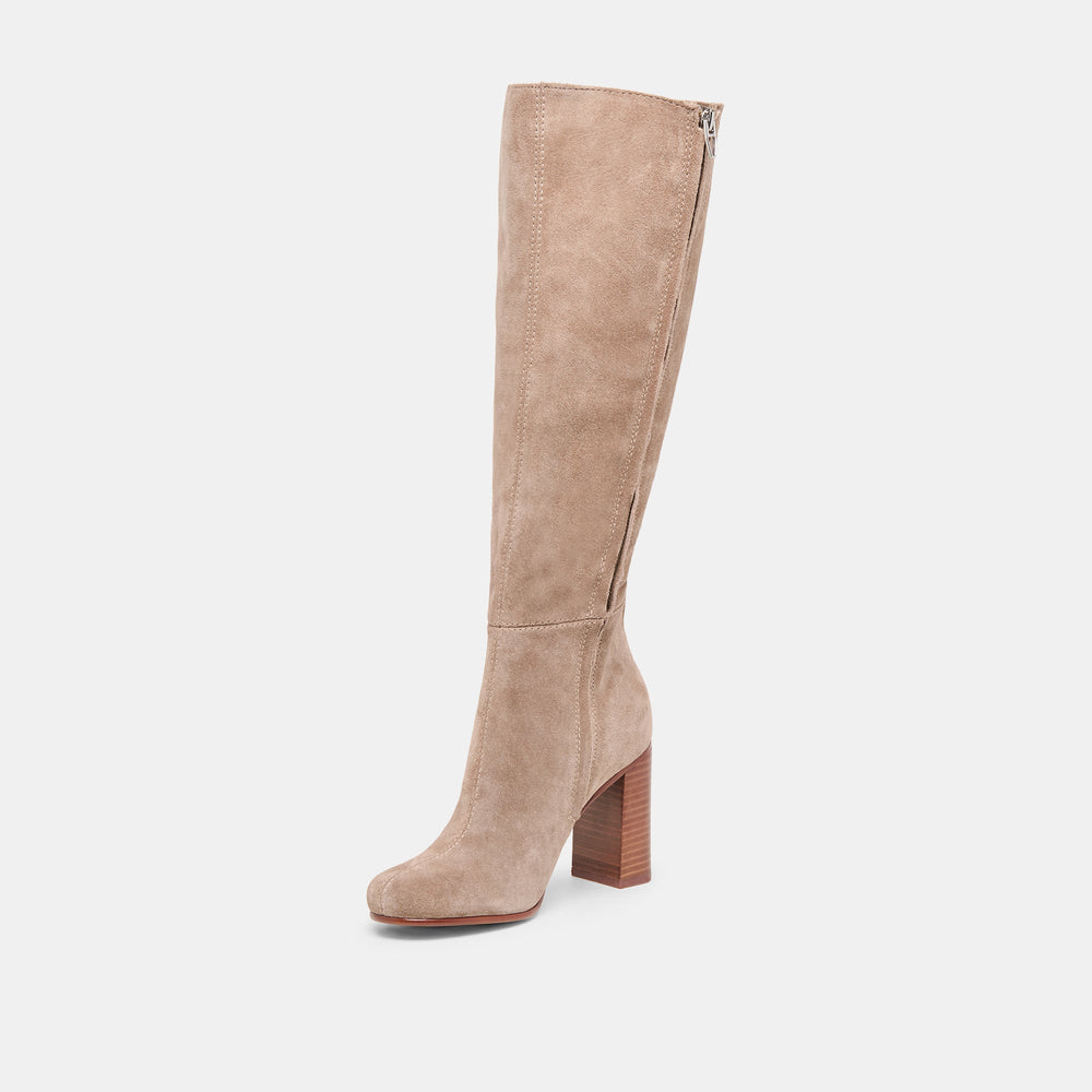 Dolce Vita SHOES | Hudsin Wide Calf Barley Suede Boots