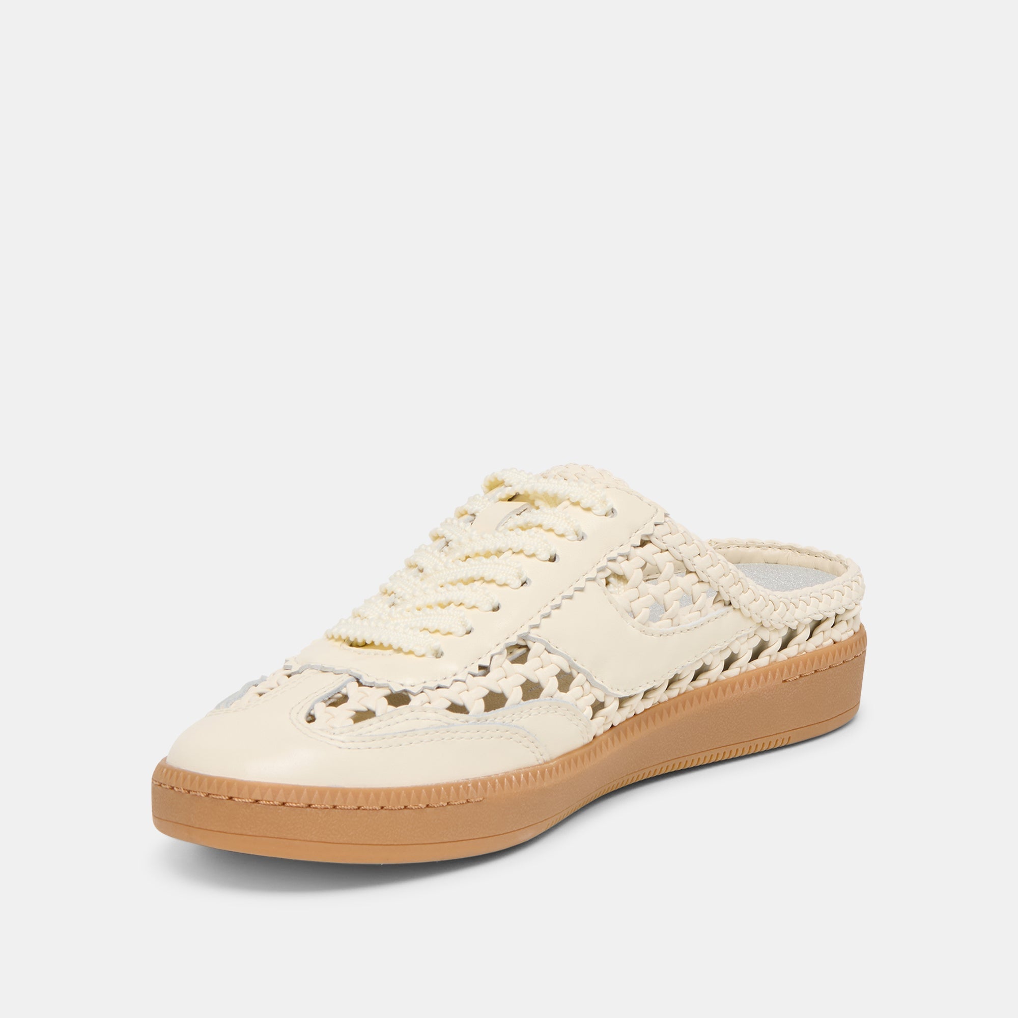 Dolce Vita SHOES | Notice Slide Woven Off White Woven Stella Sneakers