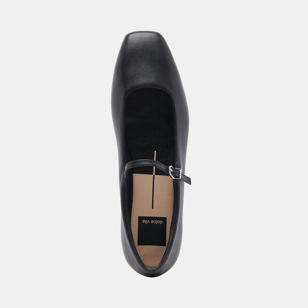 Dolce Vita SHOES | Reyes Black Leather Ballet Flats