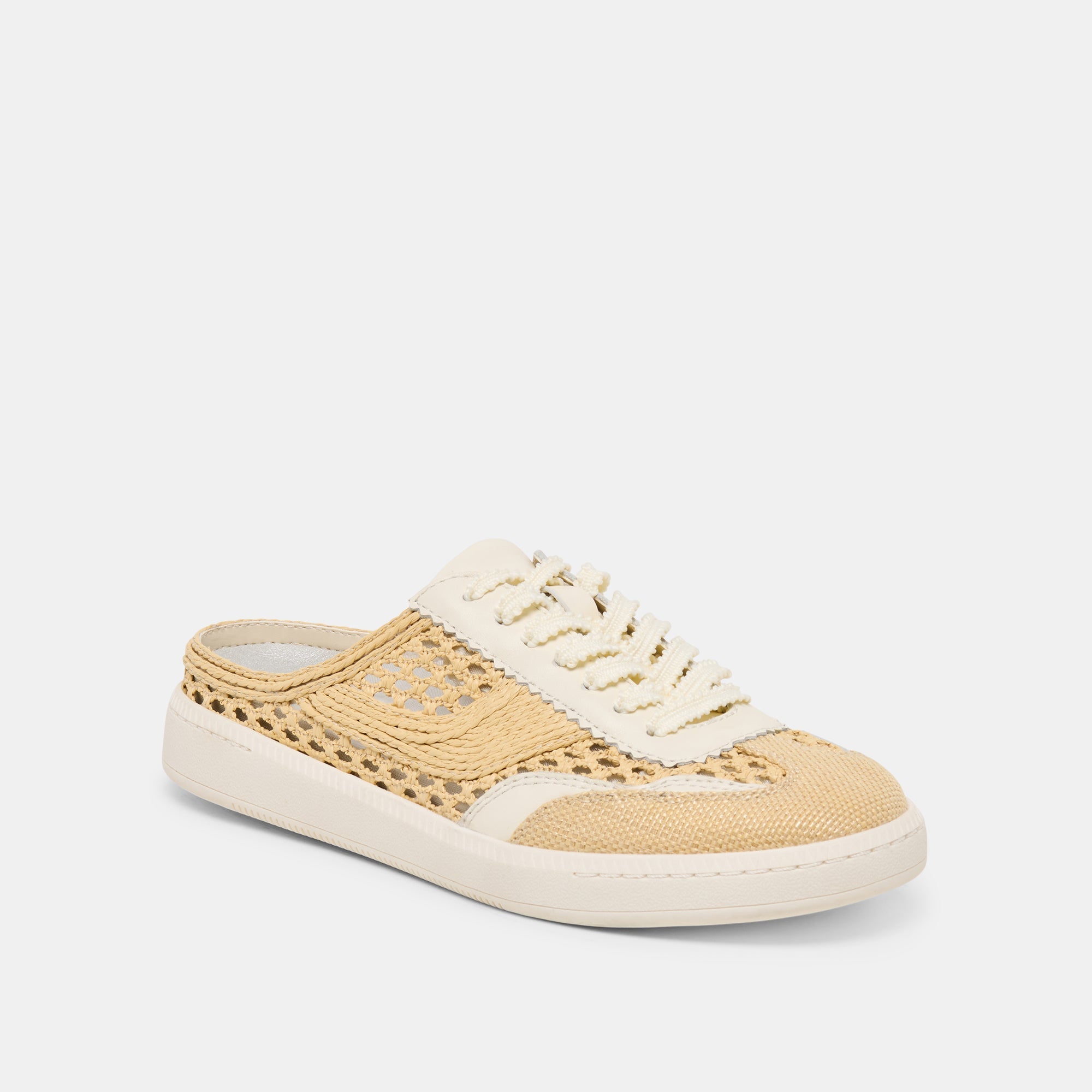 Dolce Vita SHOES | NOTICE SLIDE WOVEN SNEAKERS LT NATURAL WOVEN RAFFIA
 – Dolce Vita