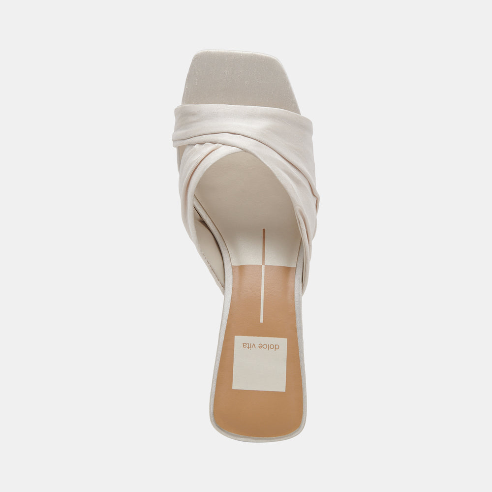 Dolce Vita SHOES | CARLAN HEELS OFF WHITE SILK
 – Dolce Vita