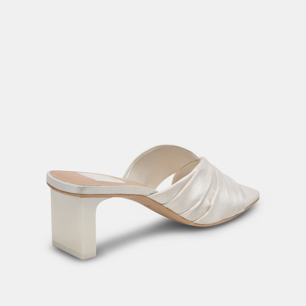 Dolce Vita SHOES | CARLAN HEELS OFF WHITE SILK
 – Dolce Vita