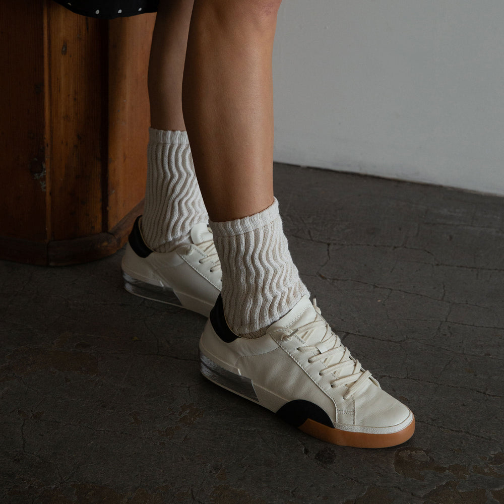Dolce Vita SHOES | ZINA SNEAKERS WHITE BLACK LEATHER
 – Dolce Vita