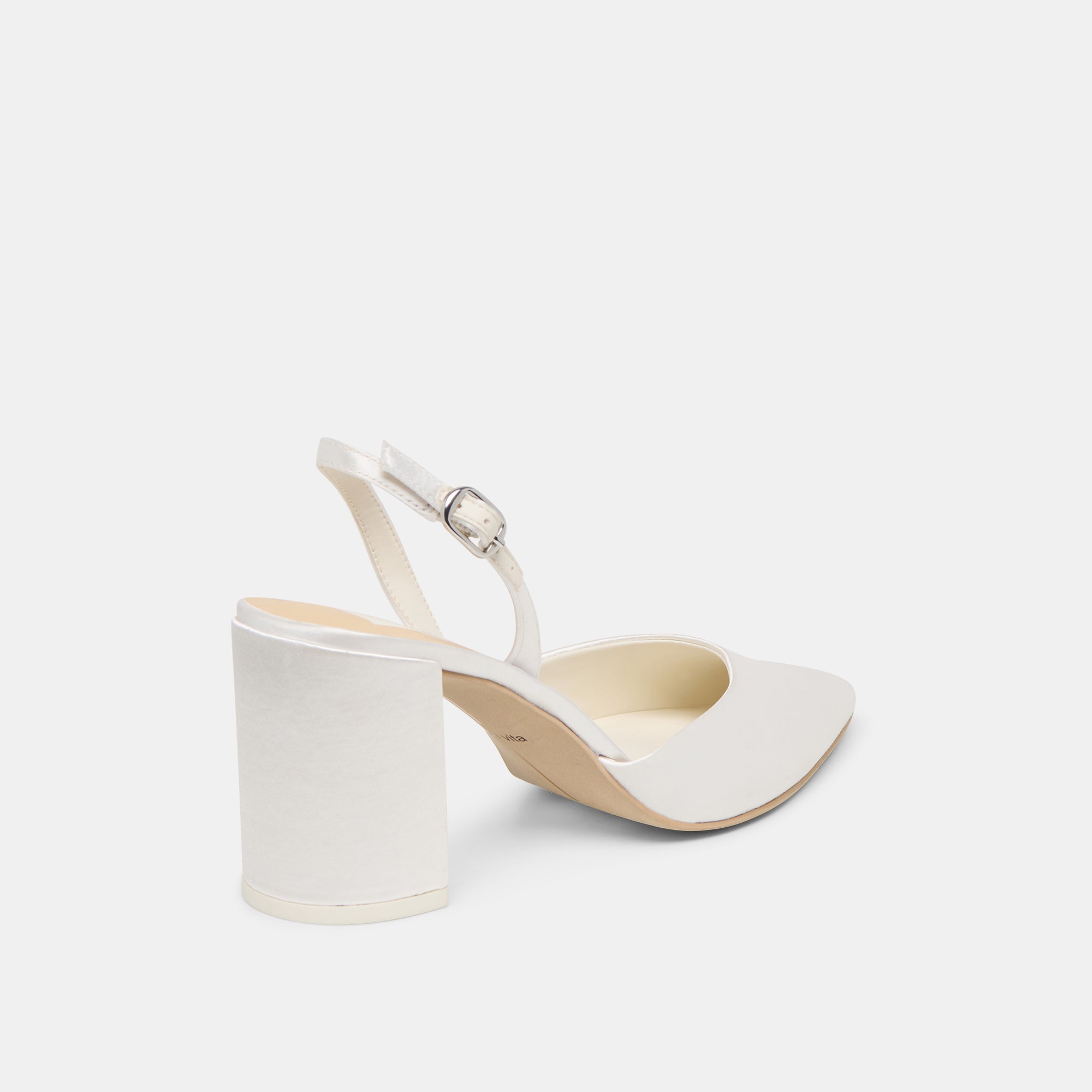 Dolce Vita SHOES | Carel True White Satin High Heels