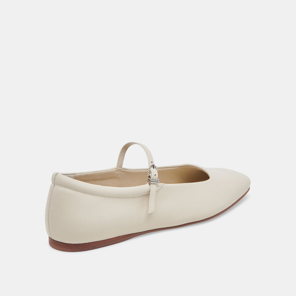 Dolce Vita SHOES | Reyes Ivory Leather Ballet Flats