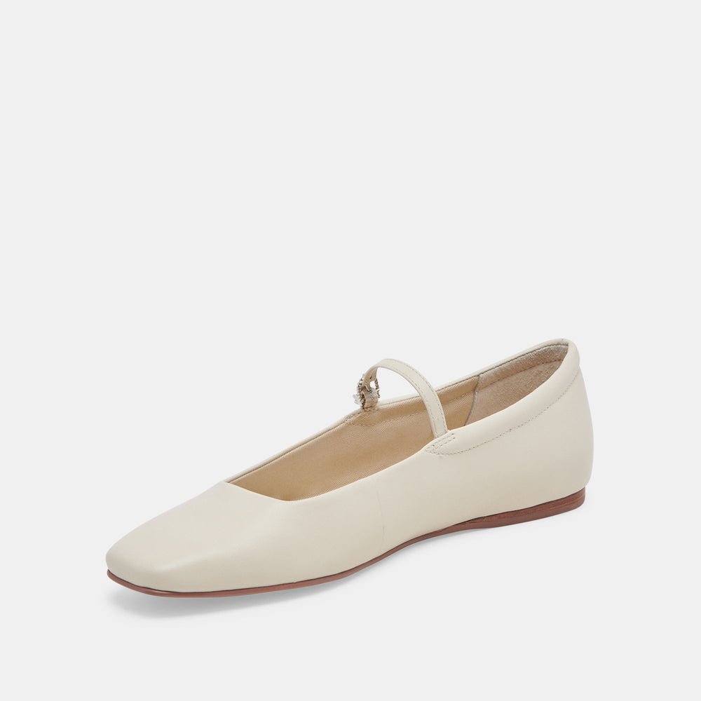 Dolce Vita SHOES | Reyes Ivory Leather Ballet Flats