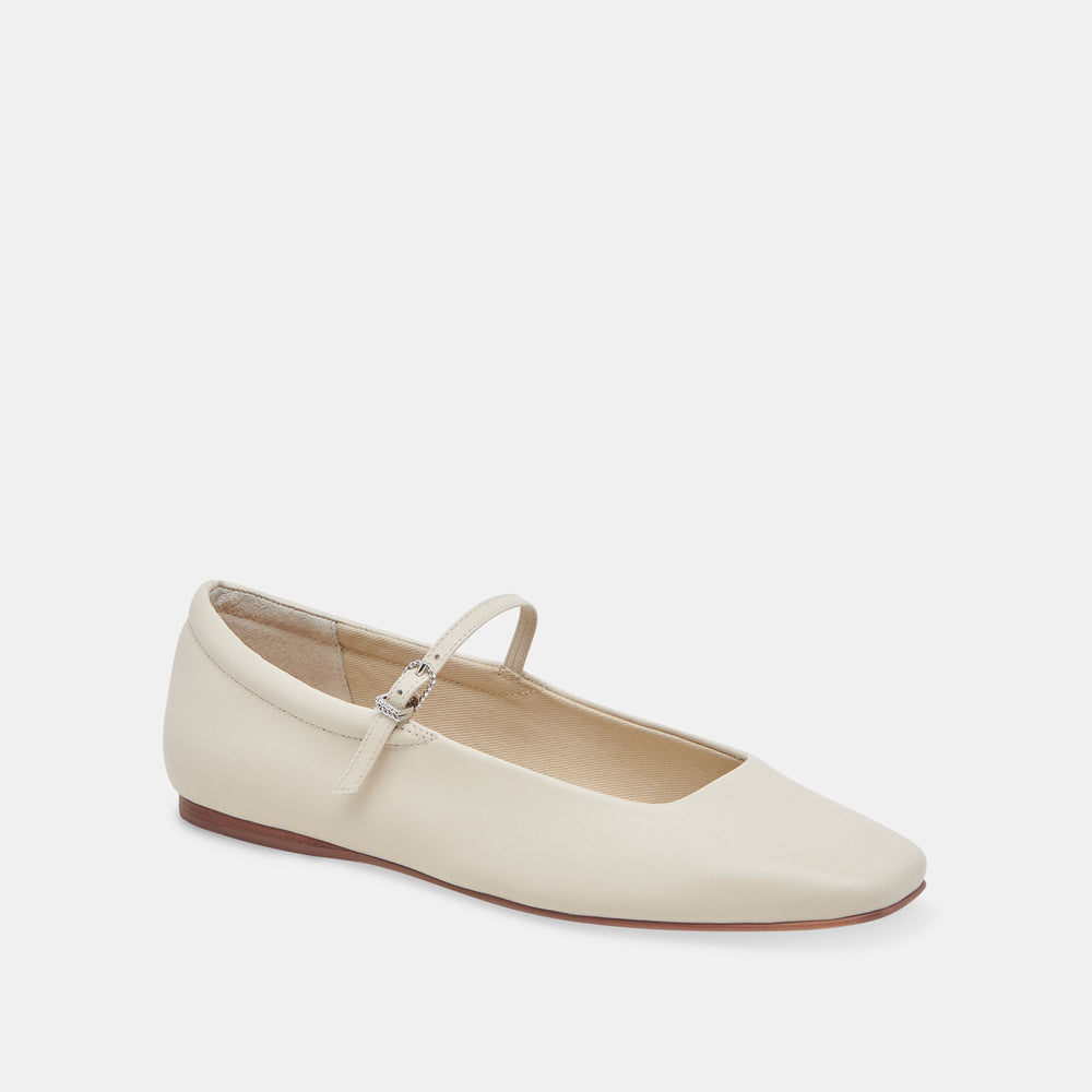 Dolce Vita SHOES | Reyes Ivory Leather Ballet Flats