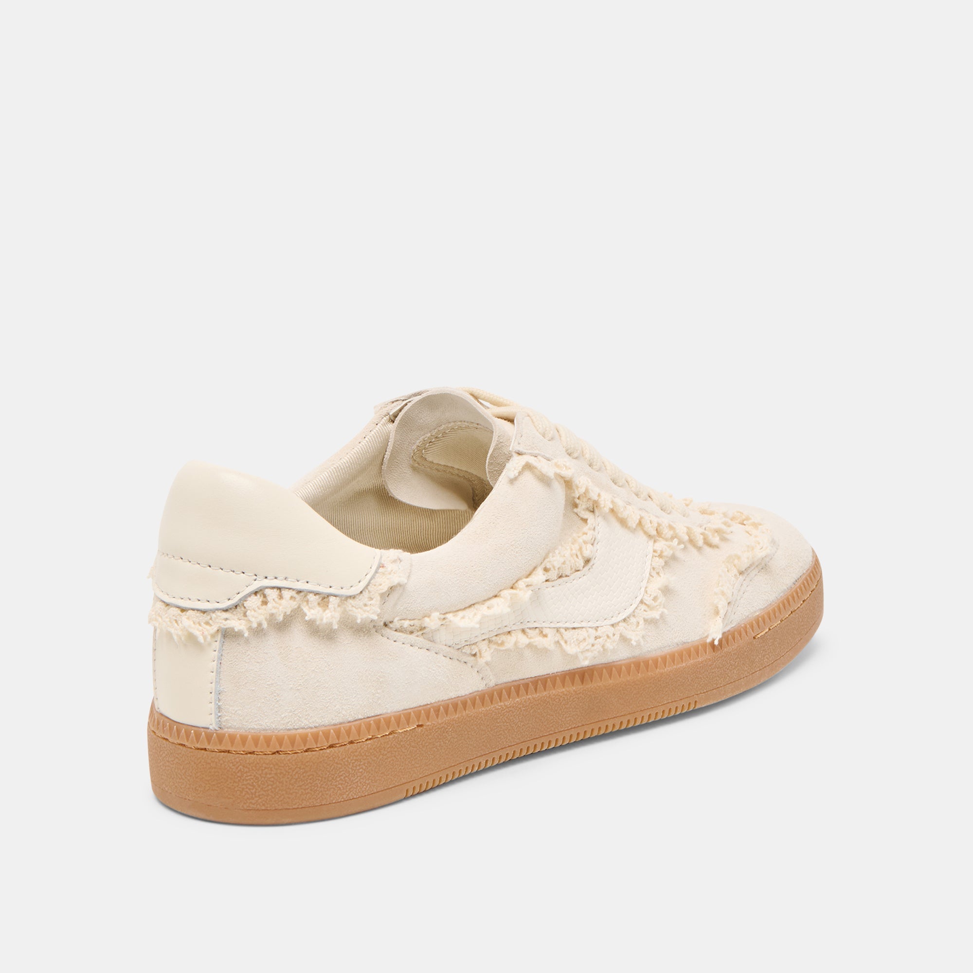 Dolce Vita SHOES | Notice Lace Ivory Suede Sneakers