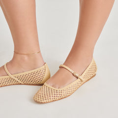 Dolce Vita SHOES | Reyes Lt Natural Woven Raffia Ballet Flats
