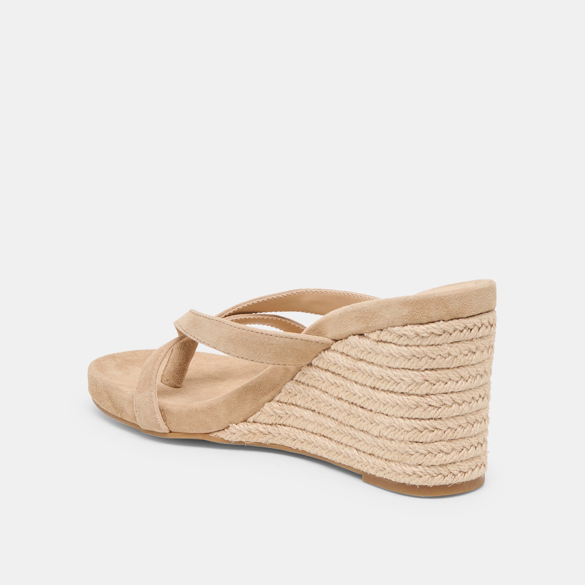 Dolce Vita SHOES | Helan Espadrille Camel Suede Wedges