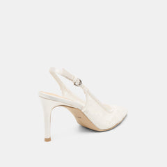 Dolce Vita SHOES | Yami True White Lace Heels