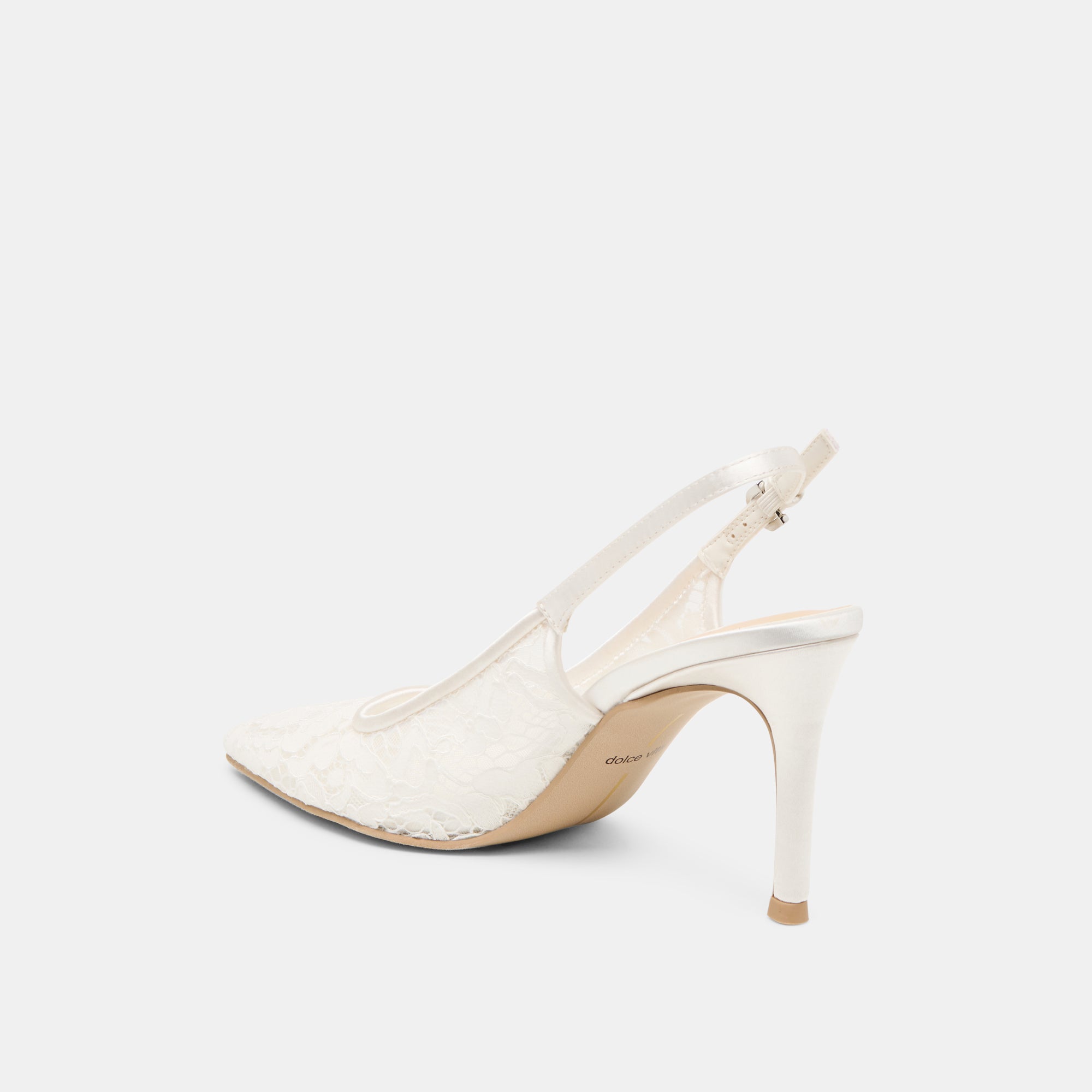 Dolce Vita SHOES | Yami True White Lace Heels