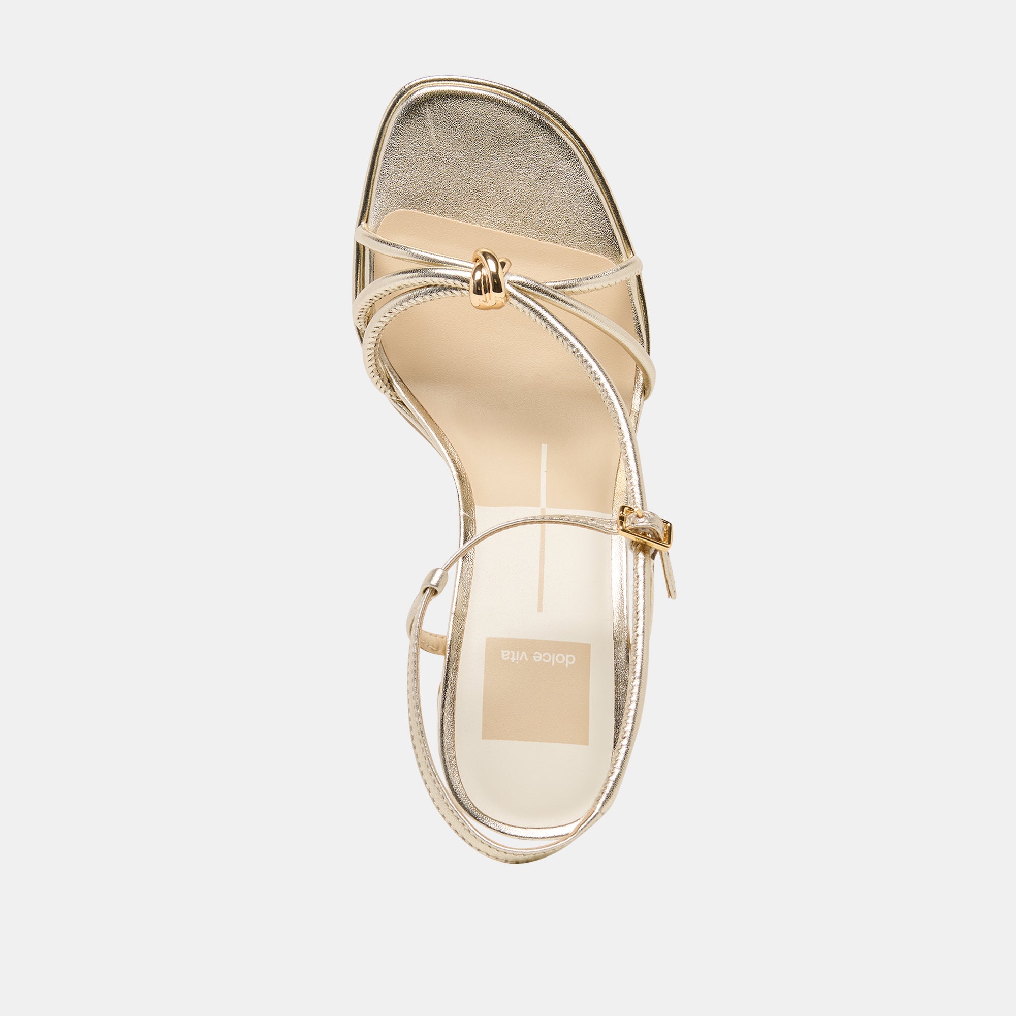 Dolce Vita SHOES | Odete Gold Leather Heels