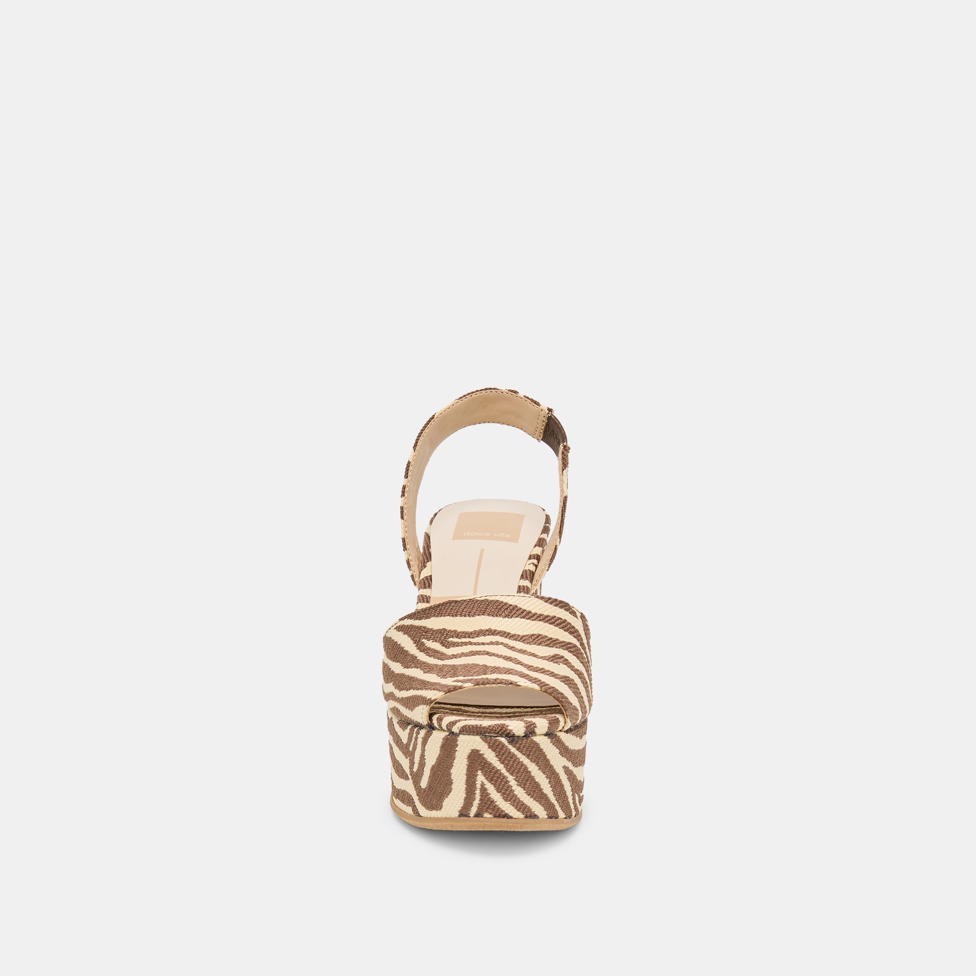 Dolce Vita SHOES | Akera Beige Zebra Raffia Wedges