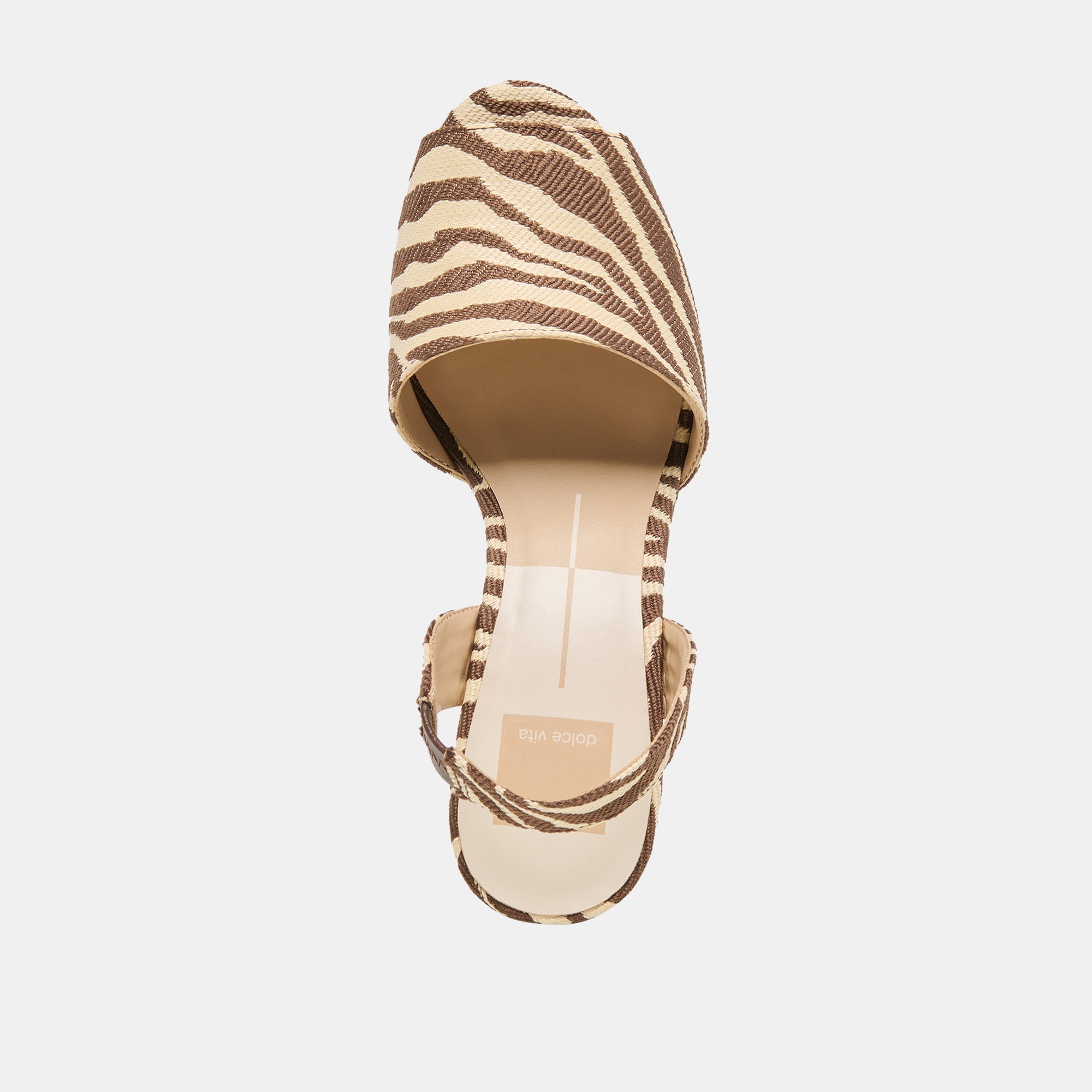 Dolce Vita SHOES | Akera Beige Zebra Raffia Wedges