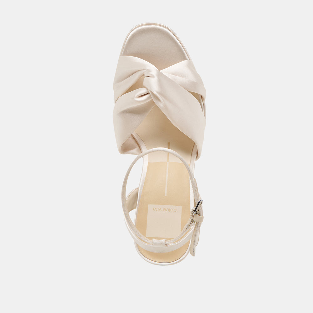 Dolce Vita SHOES | PARLO HEELS IVORY SATIN
 – Dolce Vita